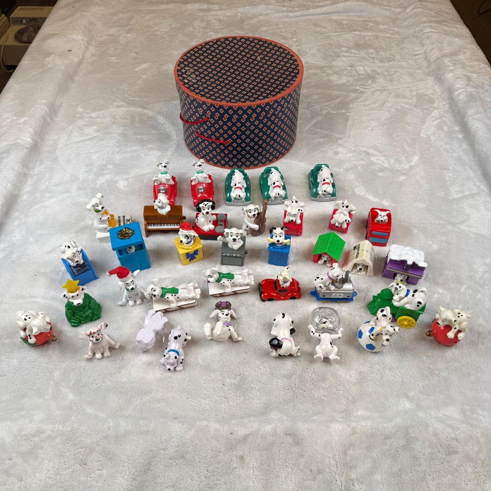 Vintage Disney 101 Dalmatians McDonalds Happy‎ Meal Toy Lot 30+ Figures with box